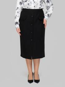 Юбка миди All Posa модель ap102297p-chornij Фото