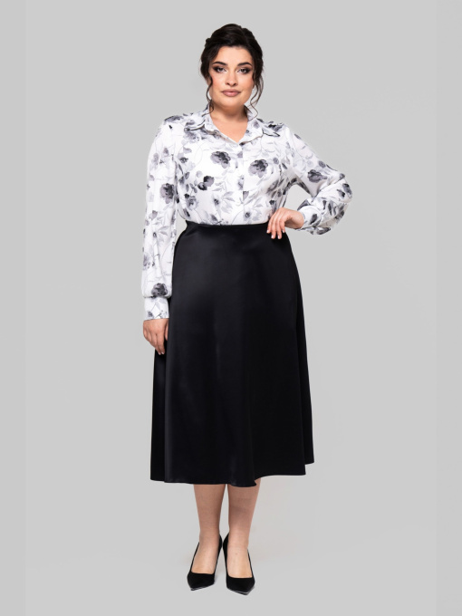 Юбка миди All Posa модель ap102253p-chornij Фото