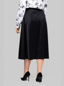 Юбка миди All Posa модель ap102253p-chornij Юбка миди All Posa модель ap102253p-chornij Фото