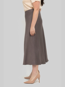 Спідниця міді All Posa модель ap102251p-kakao Фото