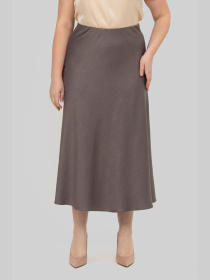 Спідниця міді All Posa модель ap102251p-kakao Фото