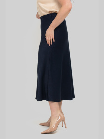 Юбка миди All Posa модель ap102251p-temno-sinj Юбка миди All Posa модель ap102251p-temno-sinj Фото