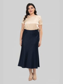 Юбка миди All Posa модель ap102251p-temno-sinj Фото