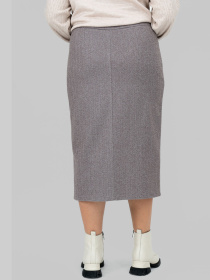 Юбка миди All Posa модель ap102143p-korichnevij Фото