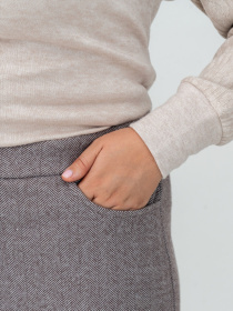 Юбка миди All Posa модель ap102143p-korichnevij Фото