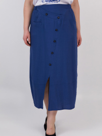 Юбка миди All Posa модель ap100536p-sinj Фото