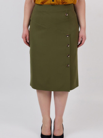 Юбка миди All Posa модель ap100534p-zelenij Фото