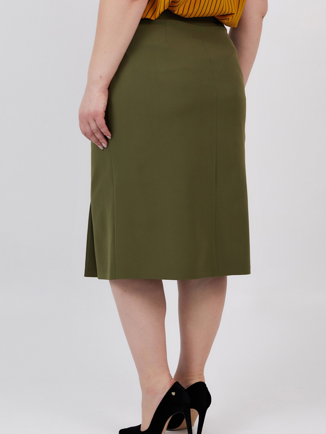 Юбка миди All Posa модель ap100534p-zelenij Фото