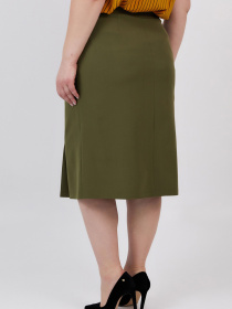 Юбка миди All Posa модель ap100534p-zelenij Фото