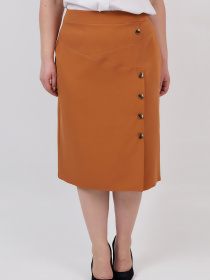 Юбка миди All Posa модель ap100534p-psochnij Фото