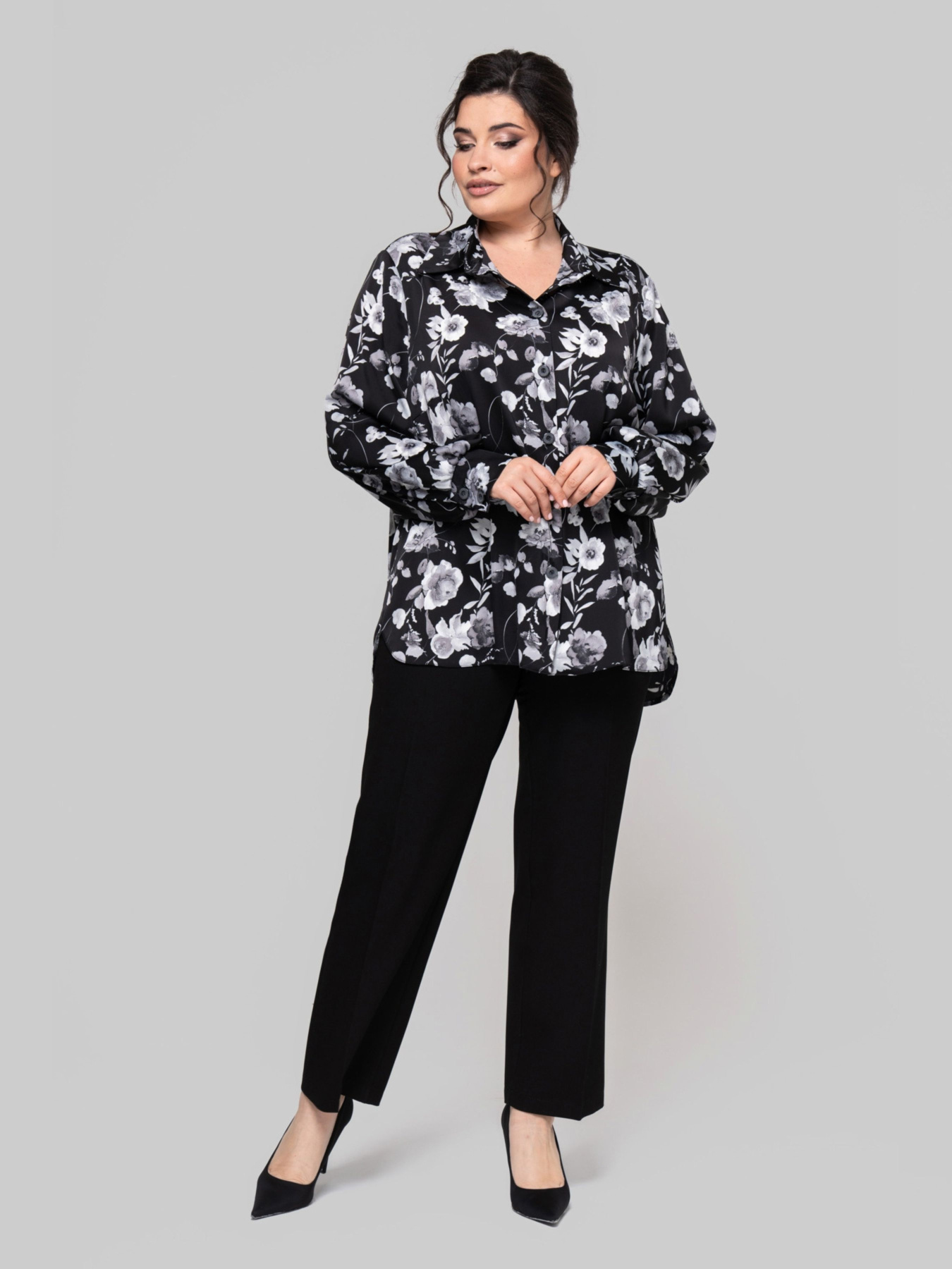 Рубашка All Posa модель ap102259p-chornij Фото