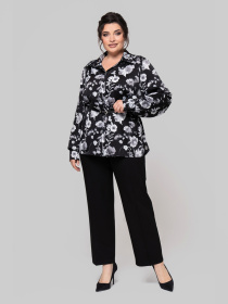 Рубашка повседневная All Posa модель ap102259p-chornij Фото