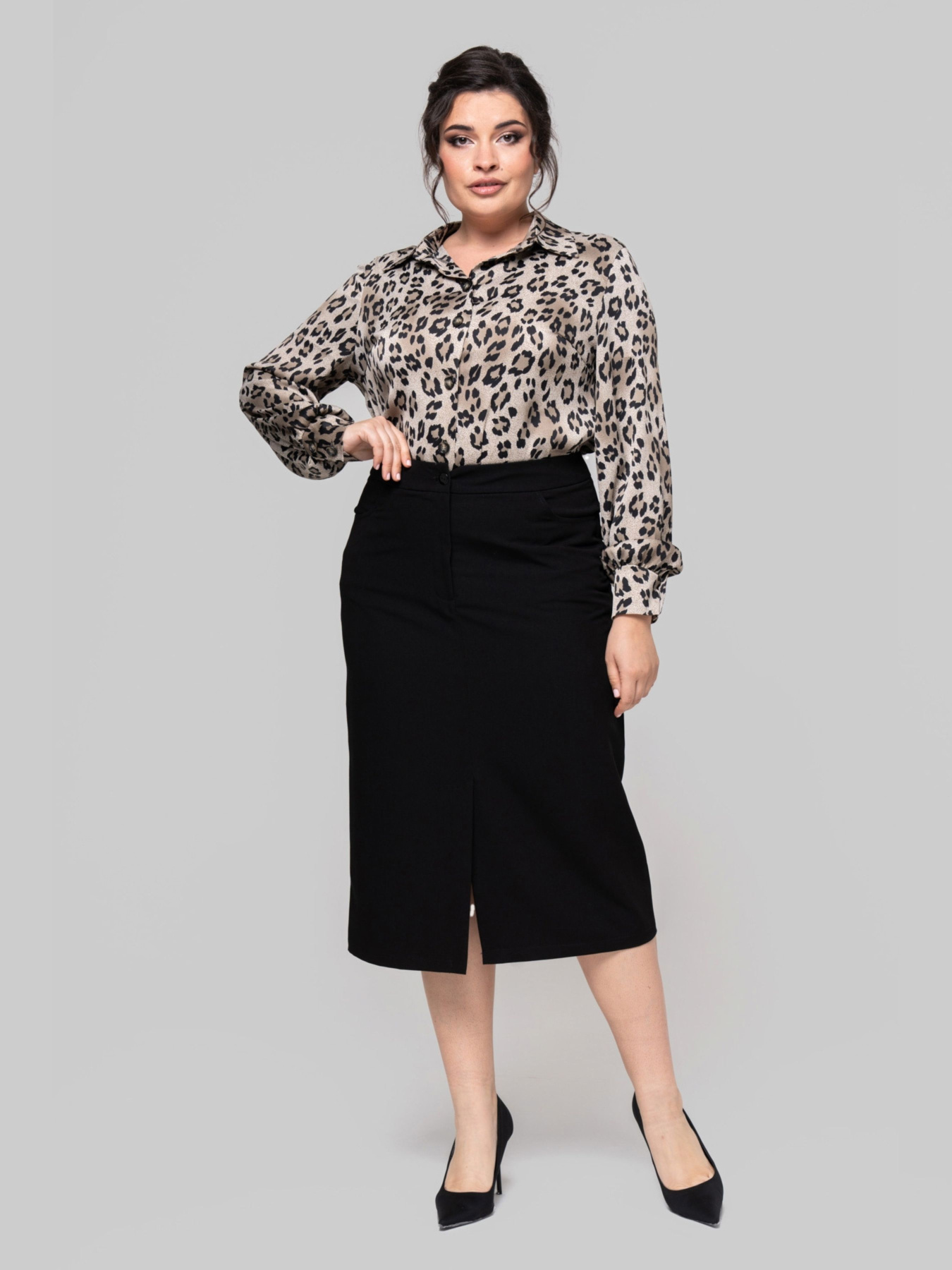 Рубашка All Posa модель ap102259p-leopard Фото