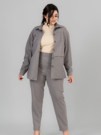 Рубашка повседневная All Posa модель ap102039p-kapuchno Фото