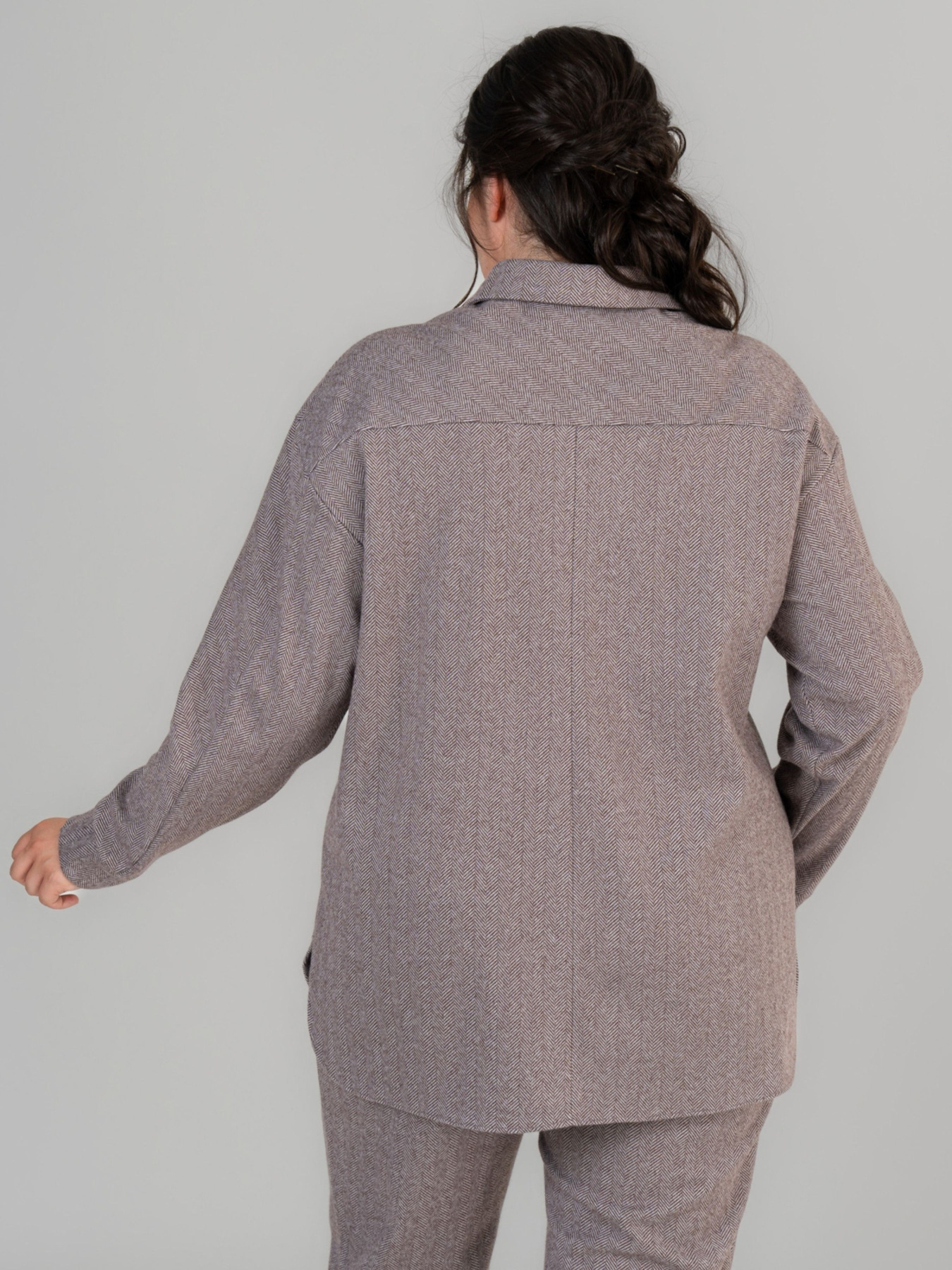 Рубашка All Posa модель ap102039p-korichnevij Фото