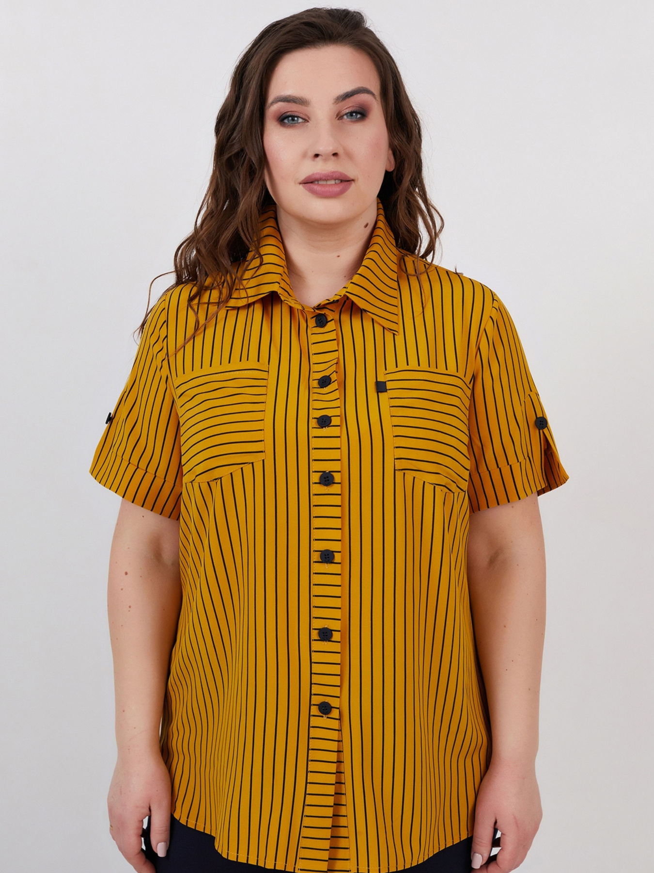 Рубашка All Posa модель ap100541p-zhovtij Фото