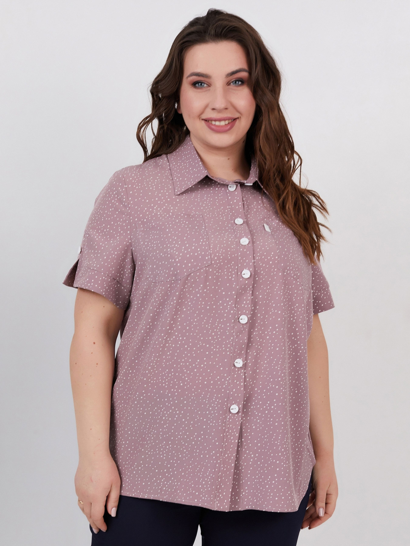 Рубашка All Posa модель ap100541p-pudra Фото