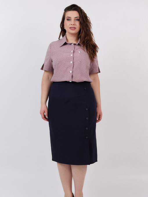 Рубашка повседневная All Posa модель ap100541p-pudra Фото