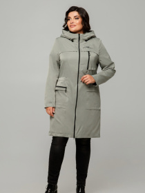 Демисезонная куртка All Posa модель ap101665p-olivka Фото