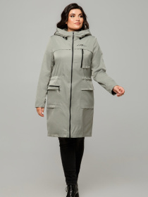 Демисезонная куртка All Posa модель ap101665p-olivka Фото