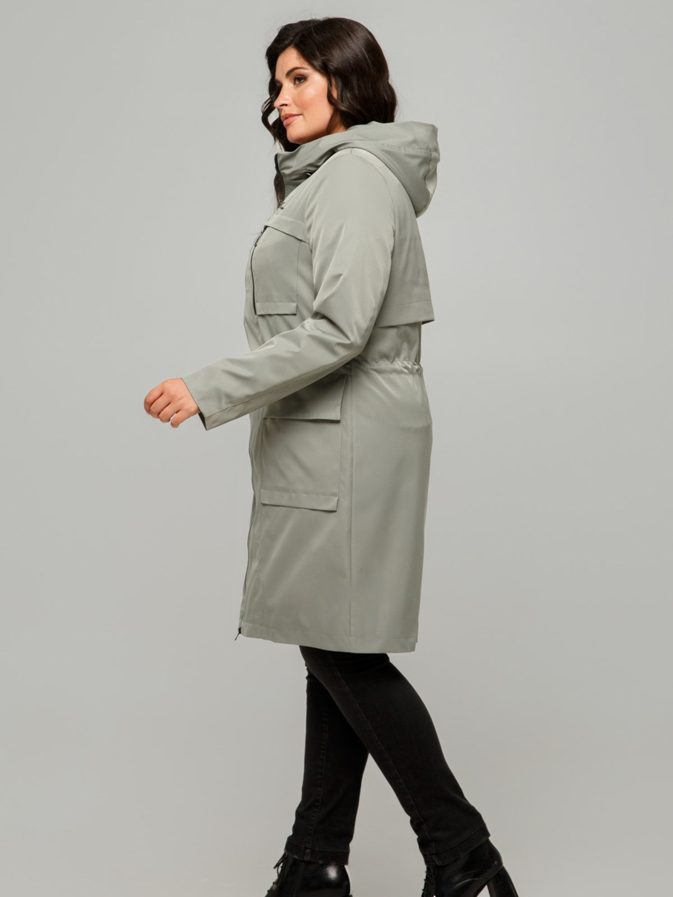 Демисезонная куртка All Posa модель ap101665p-olivka Фото