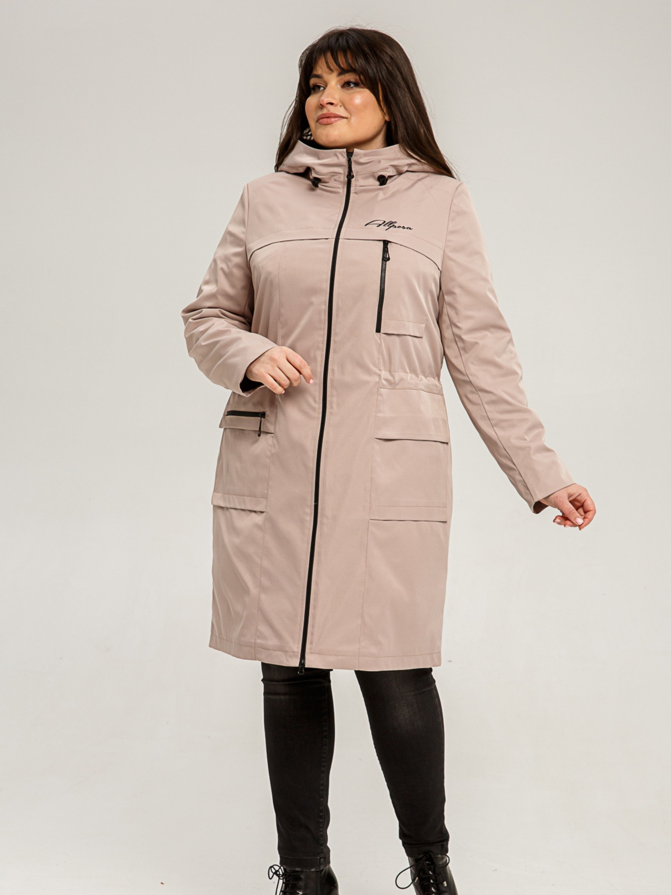 Плащ All Posa модель ap101444p-pudra Фото