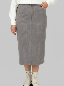 Спідниця міді All Posa модель ap102268p-kapuchno Спідниця міді All Posa модель ap102268p-kapuchno Фото