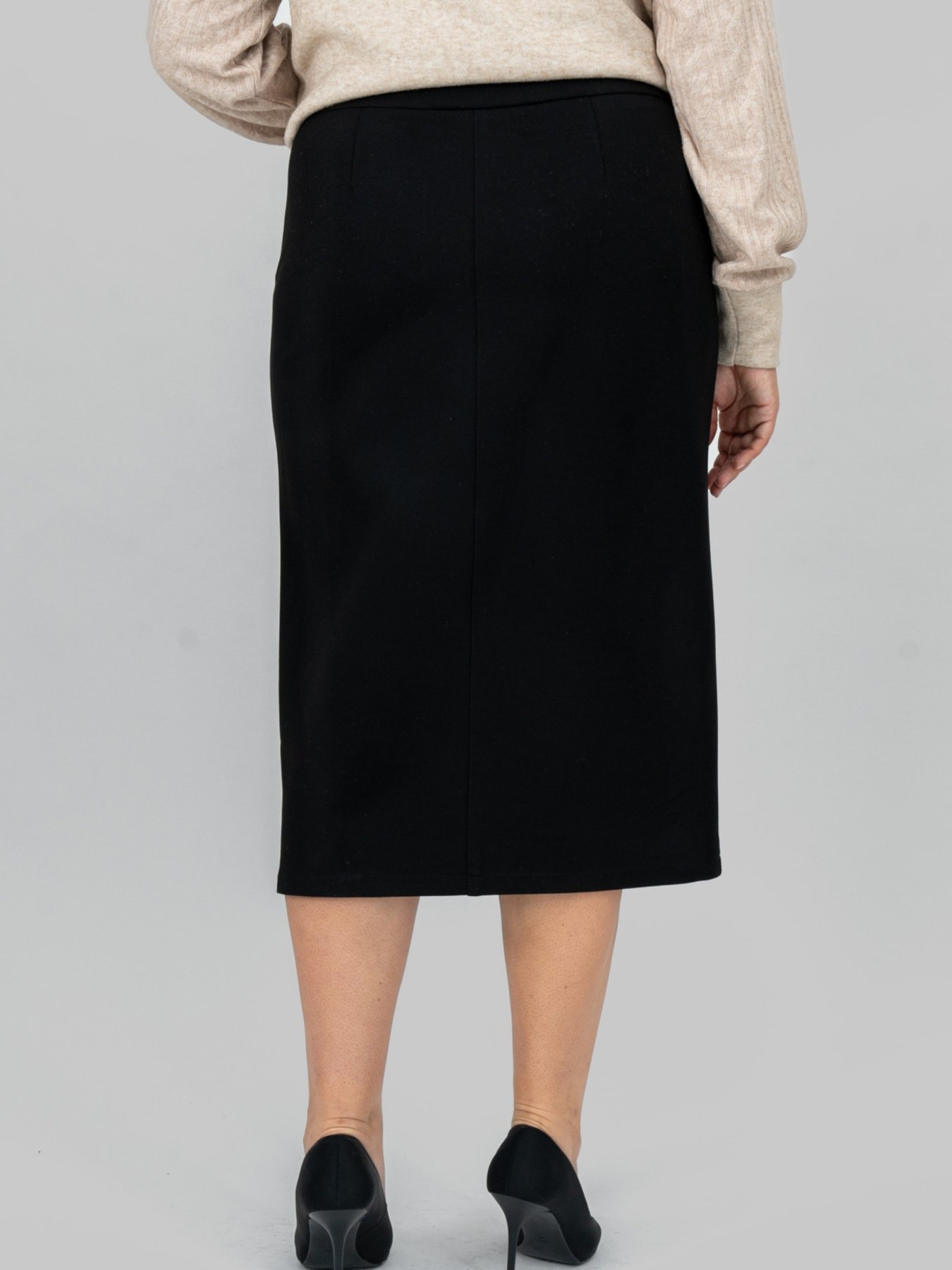 Спідниця міді All Posa модель ap102268p-chornij Фото