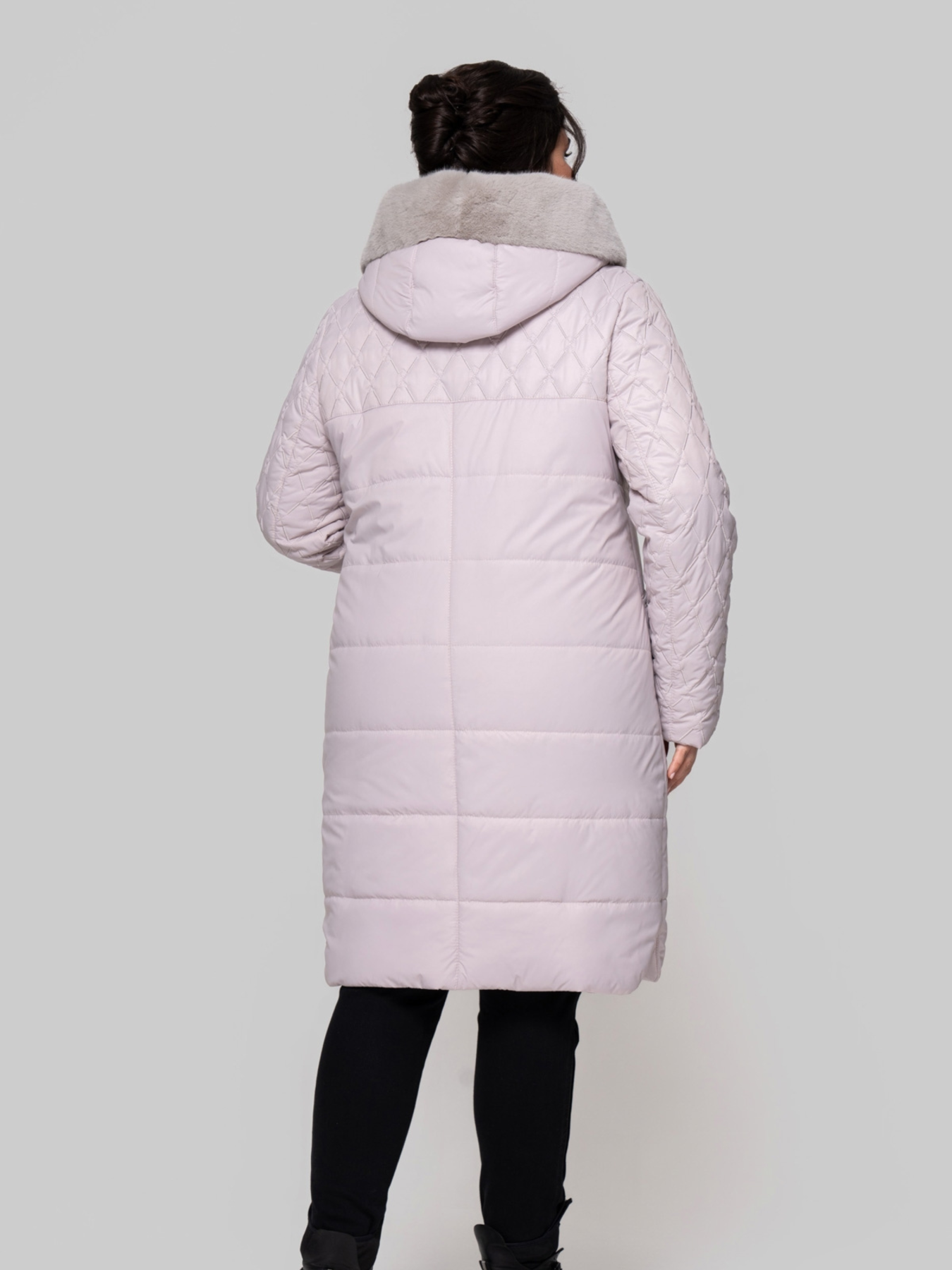 Демисезонная куртка All Posa модель ap102271p-molochnij Фото