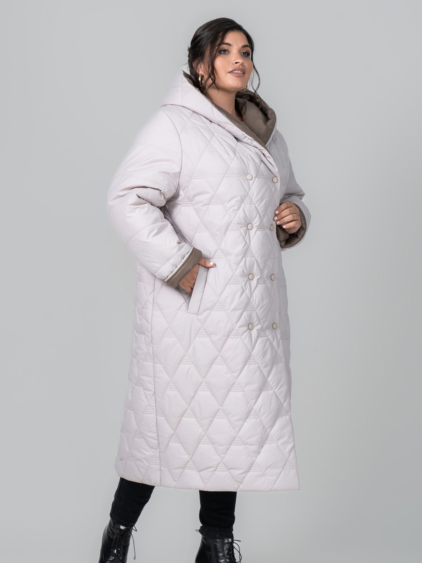 Пальто с утеплителем All Posa модель ap102112p-ld Фото