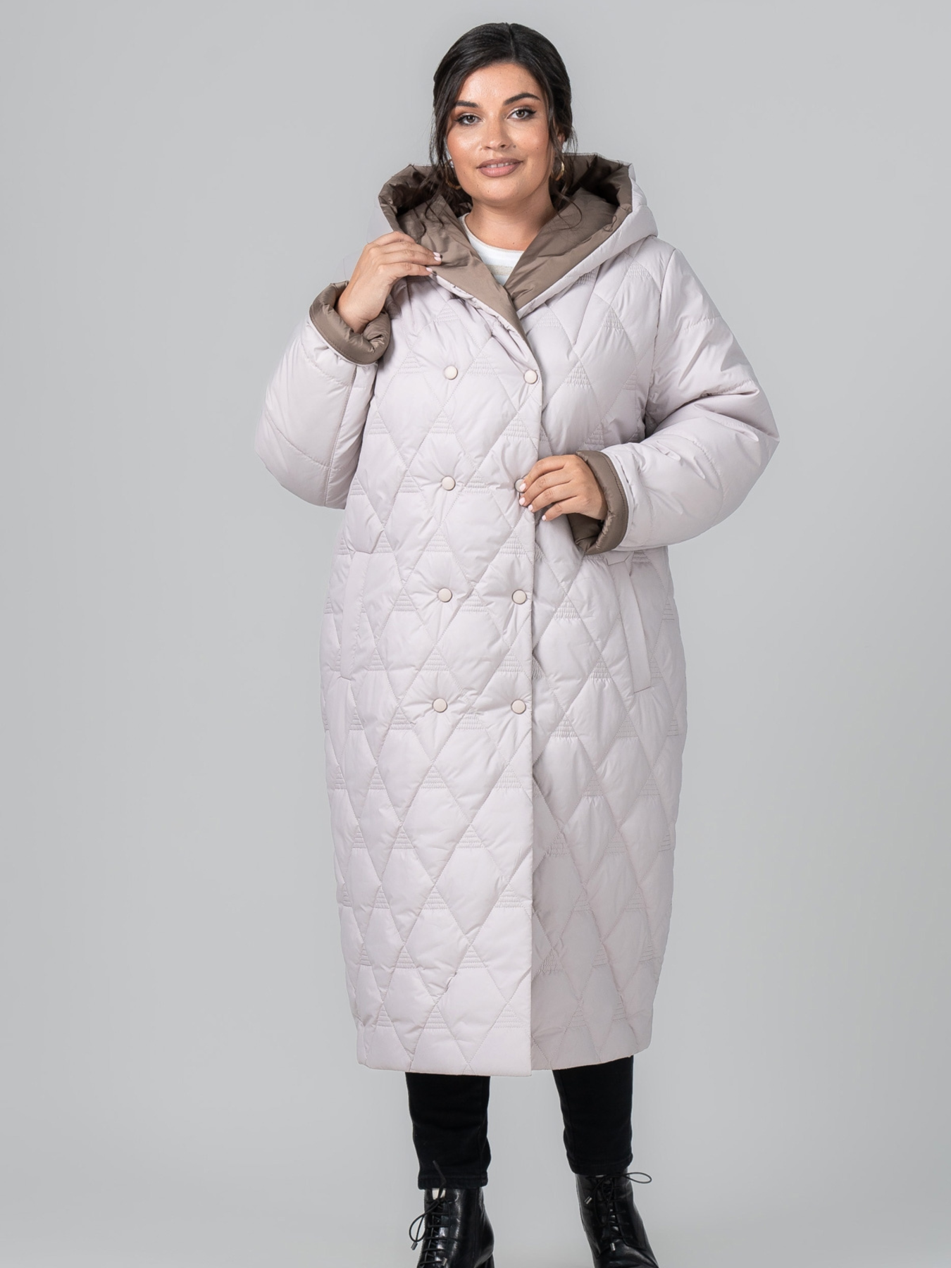 Пальто с утеплителем All Posa модель ap102112p-ld Фото