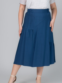 Спідниця міді All Posa модель ap102092p-dzhins Фото