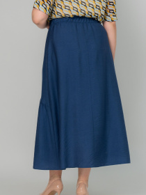 Юбка миди All Posa модель ap102092p-sinj Фото