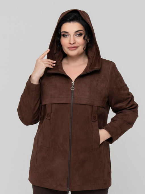 Демисезонная куртка All Posa модель ap102329p-shokolad Фото