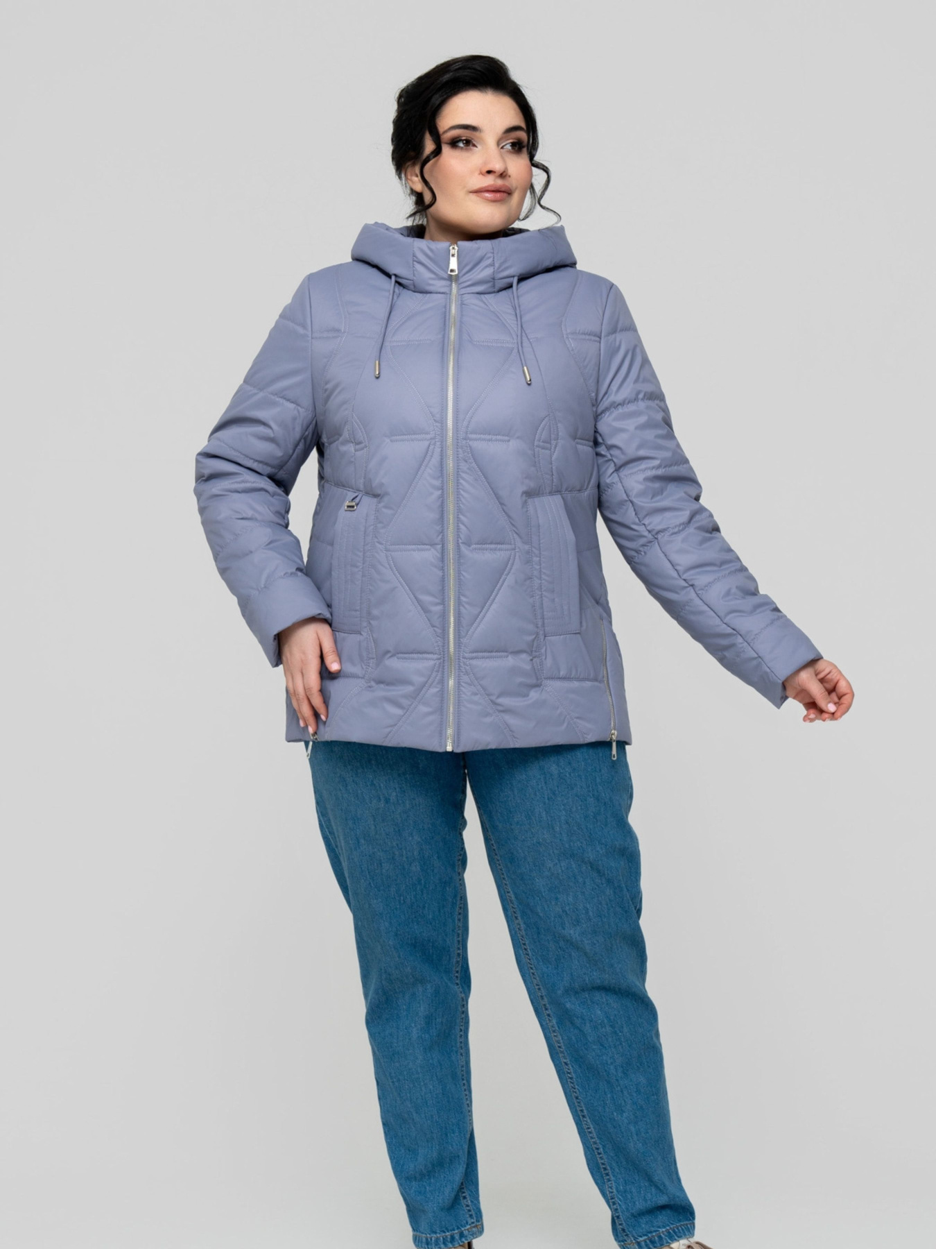 Демісезонна куртка All Posa модель ap102314p-lavanda Фото