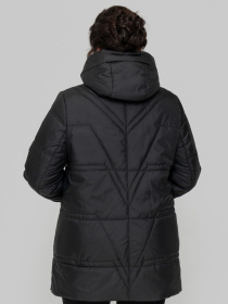 Демисезонная куртка All Posa модель ap102274p-chornij Фото