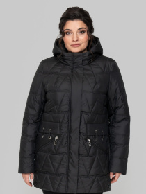 Демисезонная куртка All Posa модель ap102274p-chornij Демисезонная куртка All Posa модель ap102274p-chornij Фото