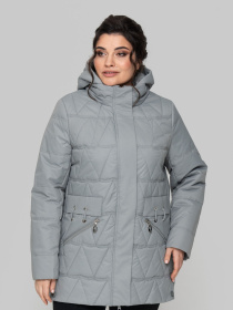 Демисезонная куртка All Posa модель ap102274p-svtlo-srij Фото