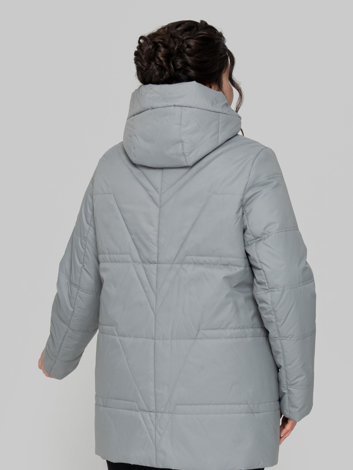 Демісезонна куртка All Posa модель ap102274p-svtlo-srij Фото