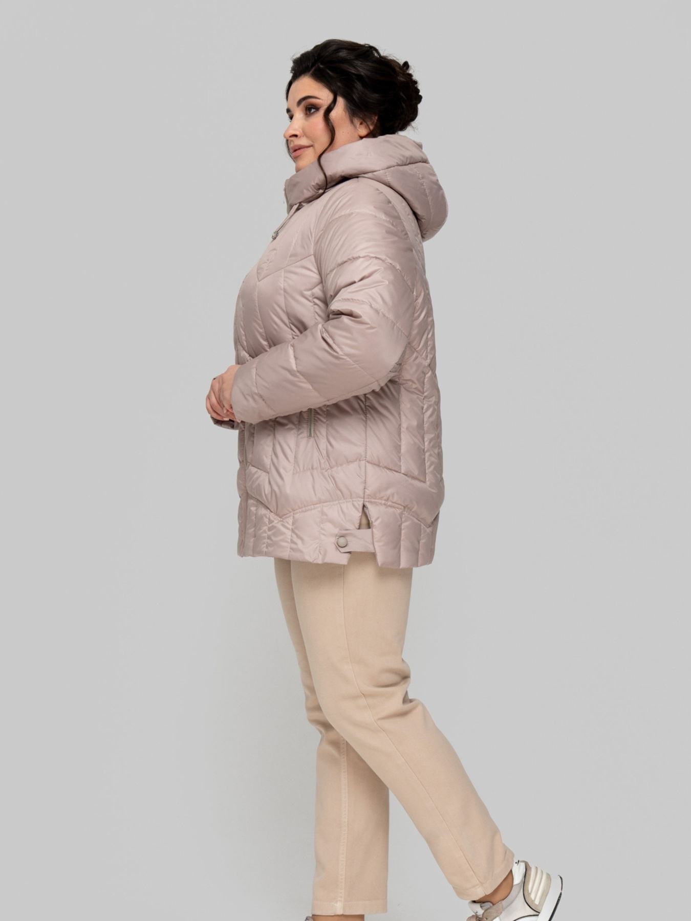 Демисезонная куртка All Posa модель ap102279p-prqzhene-moloko Фото