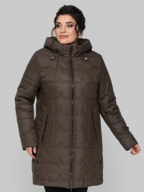 Демисезонная куртка All Posa модель ap102258p-shokolad Фото