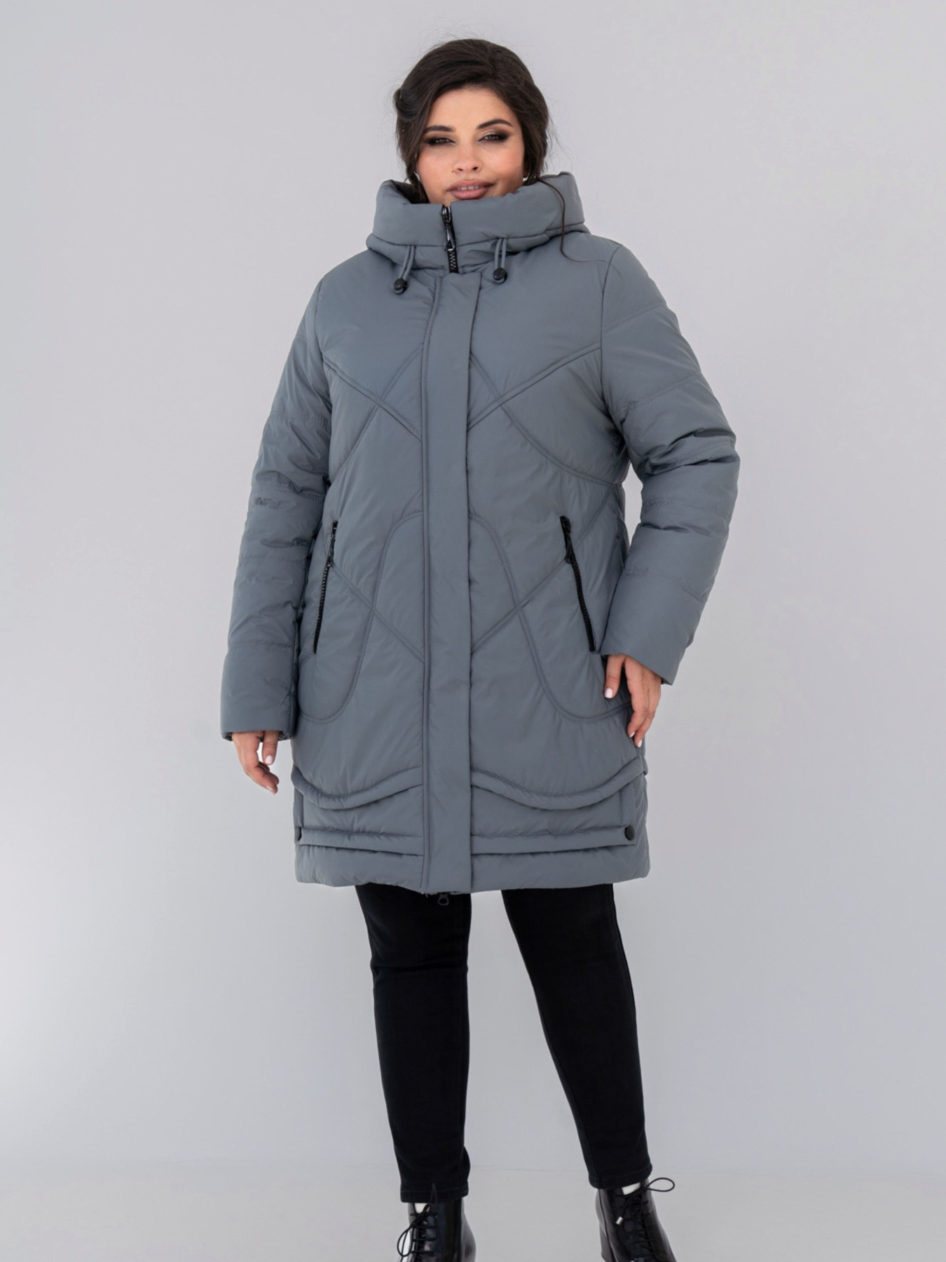 Зимняя куртка All Posa модель ap102136p-lavandovij Фото