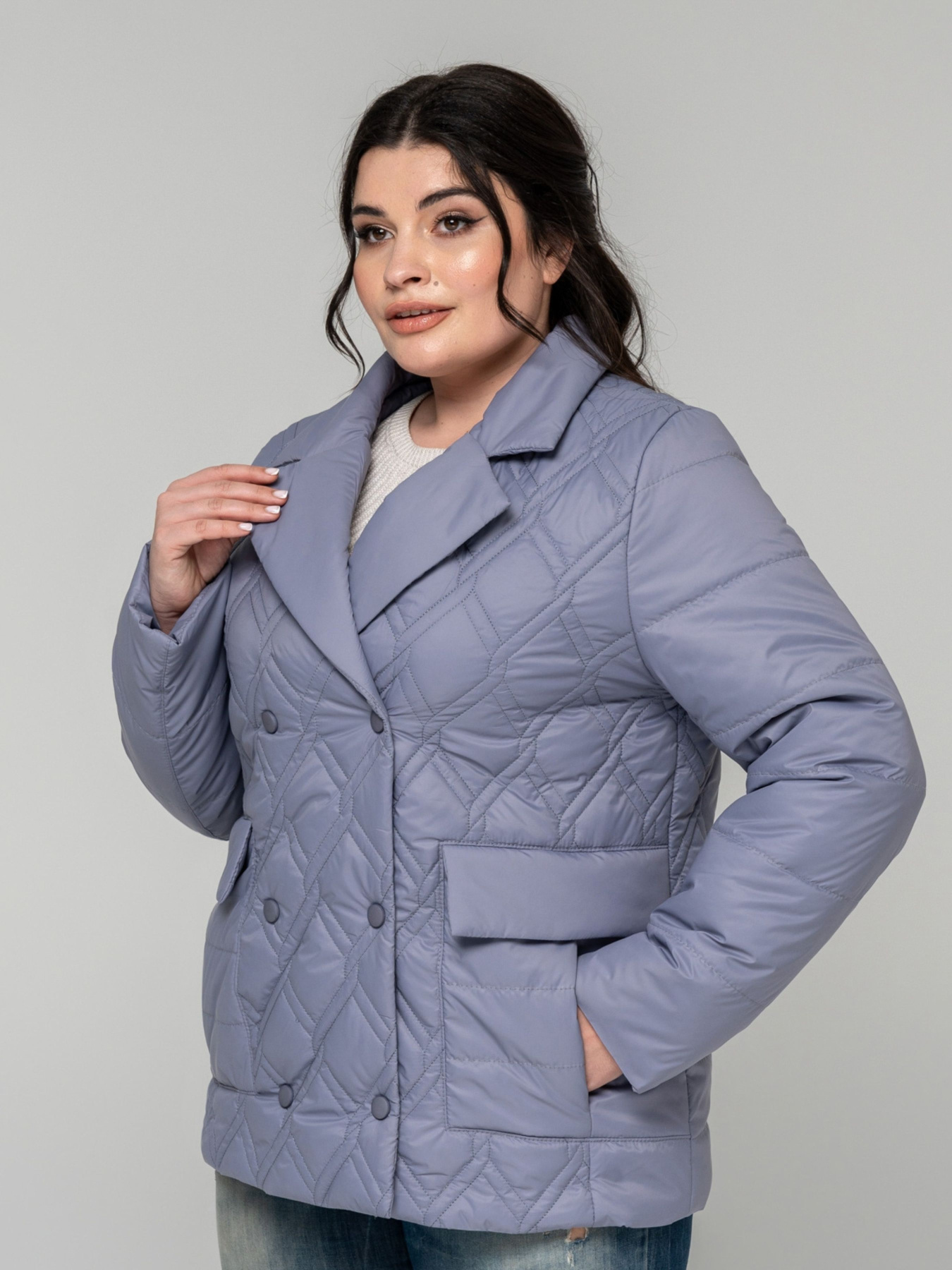 Демисезонная куртка All Posa модель ap101882p-lavandovij Фото