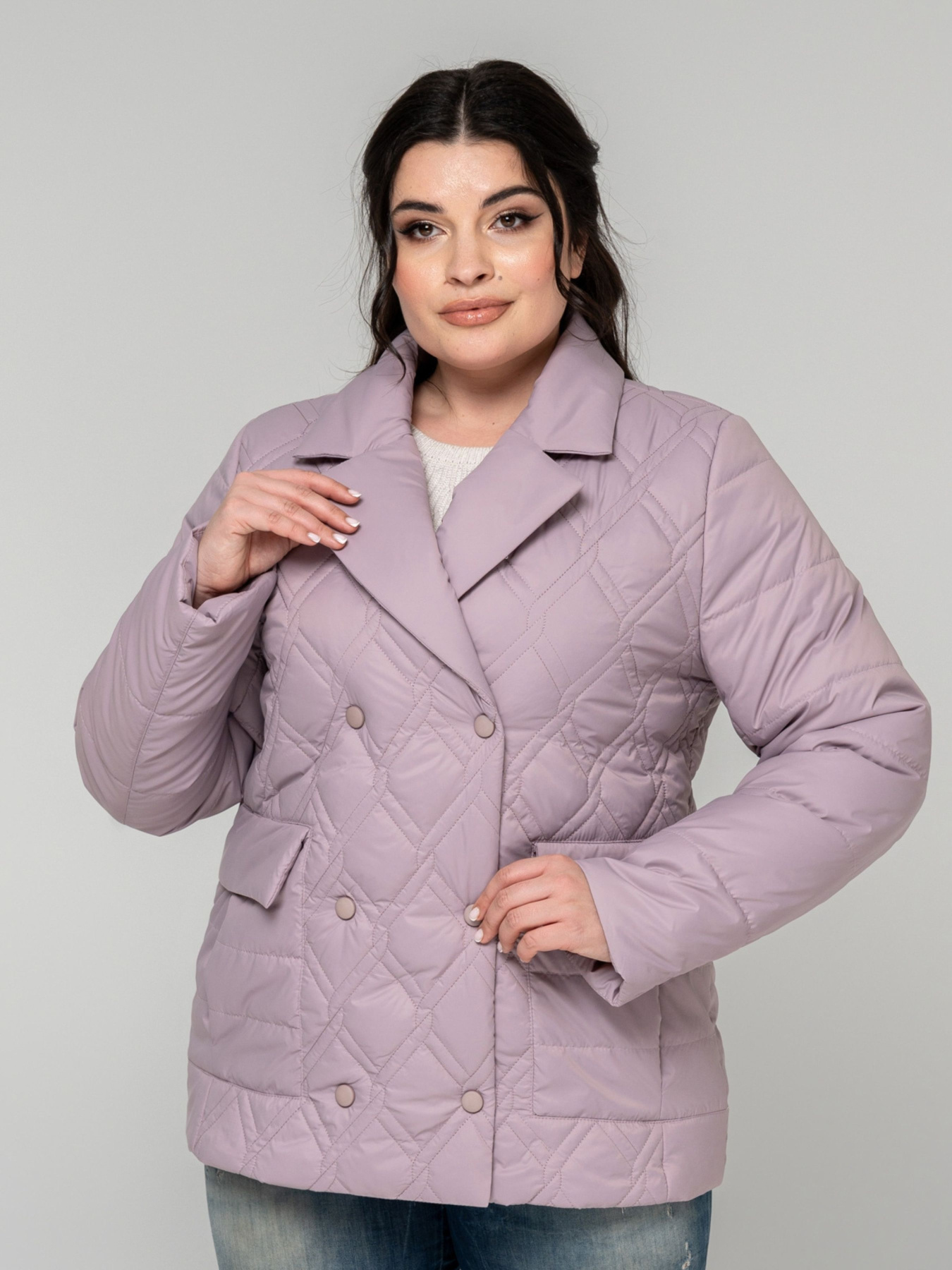 Демисезонная куртка All Posa модель ap101882p-pudra Фото