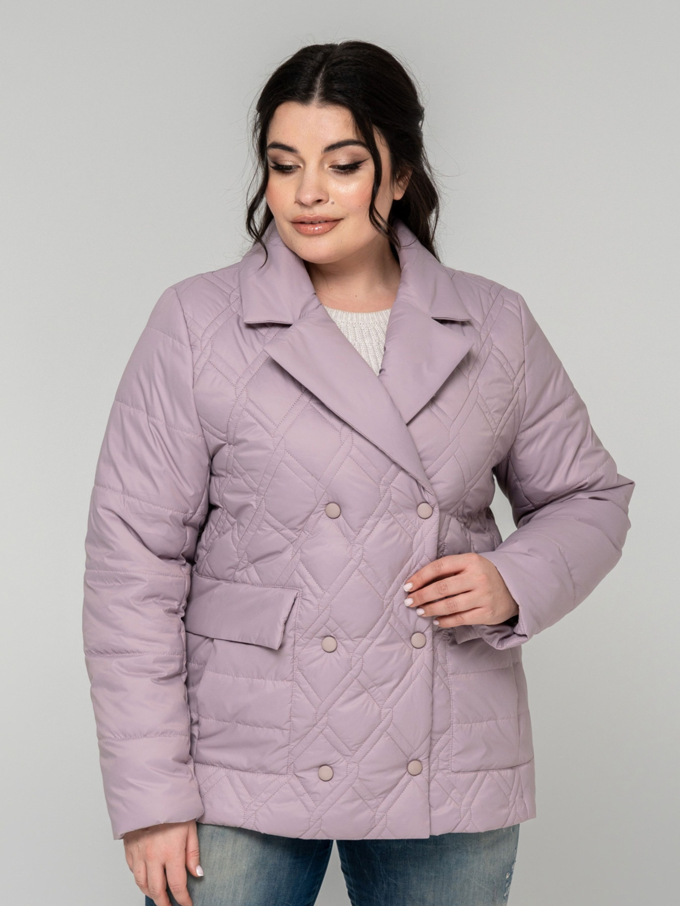 Демісезонна куртка All Posa модель ap101882p-pudra Фото