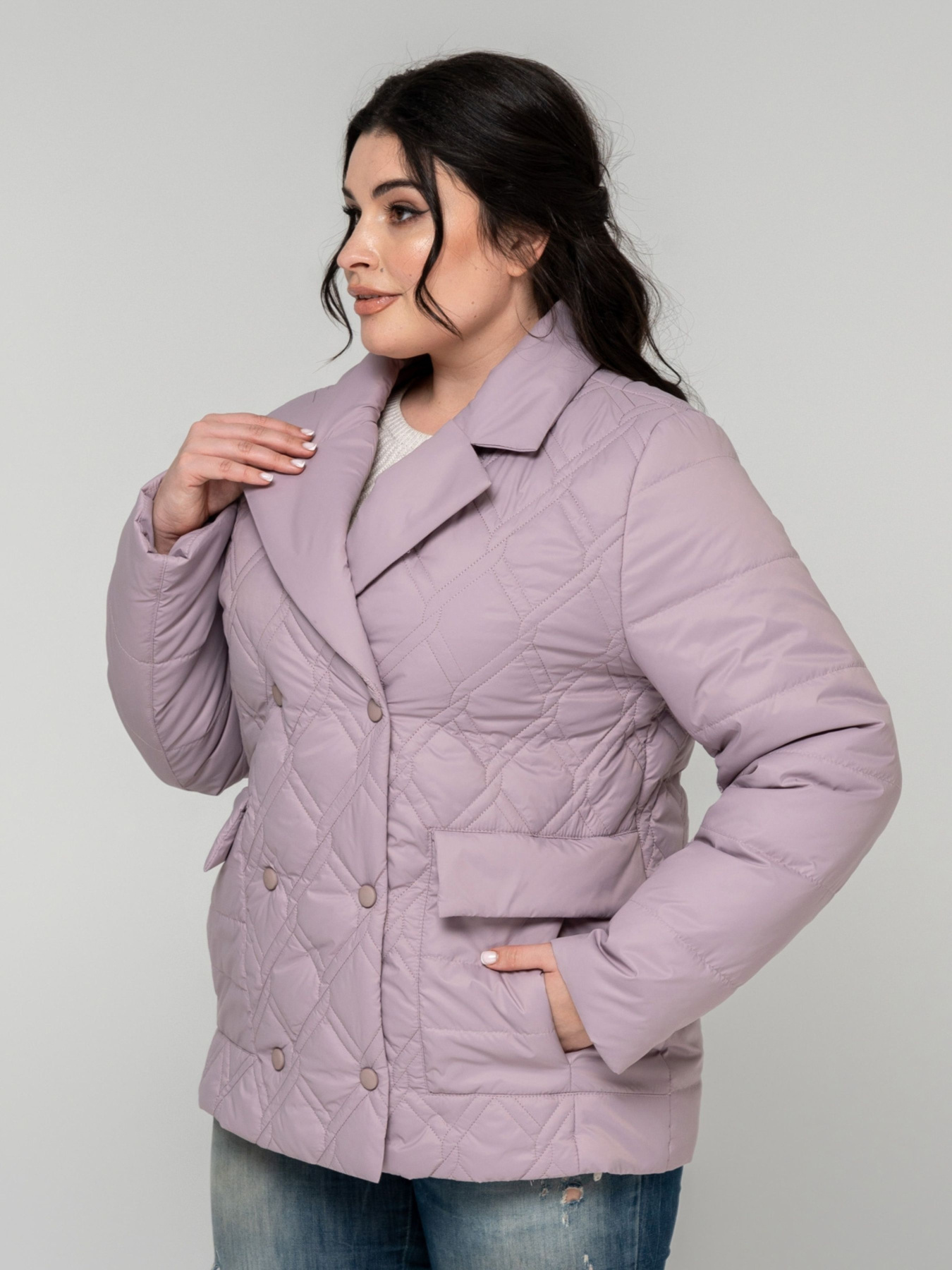 Демісезонна куртка All Posa модель ap101882p-pudra Фото