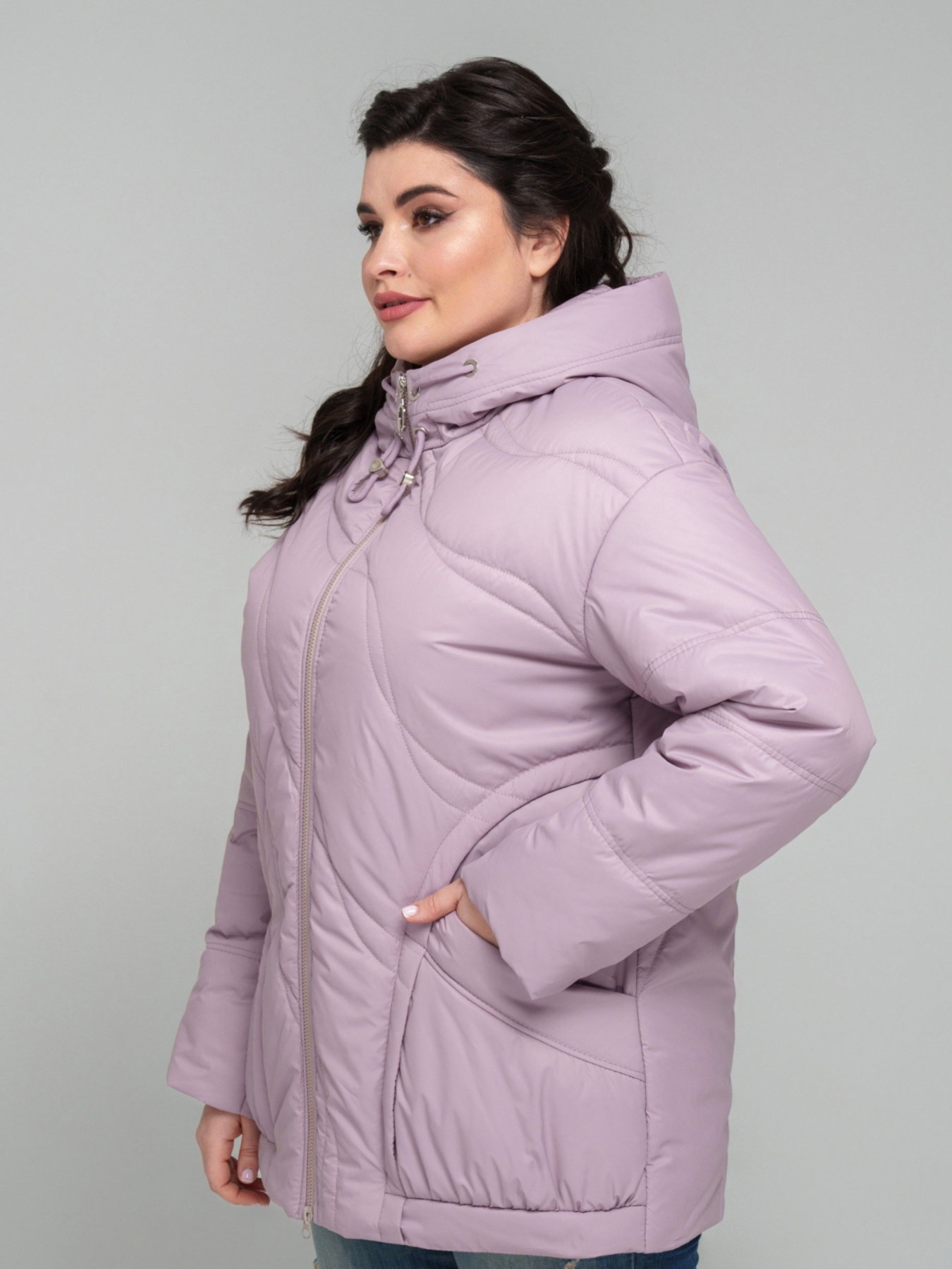 Демисезонная куртка All Posa модель ap101870p-pudra Фото