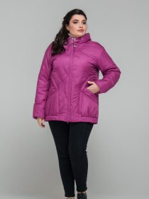 Демисезонная куртка All Posa модель ap101870p-malina Фото