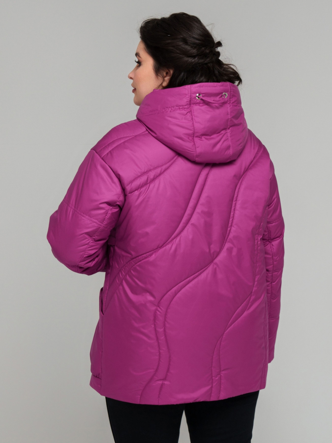 Демисезонная куртка All Posa модель ap101870p-malina Фото