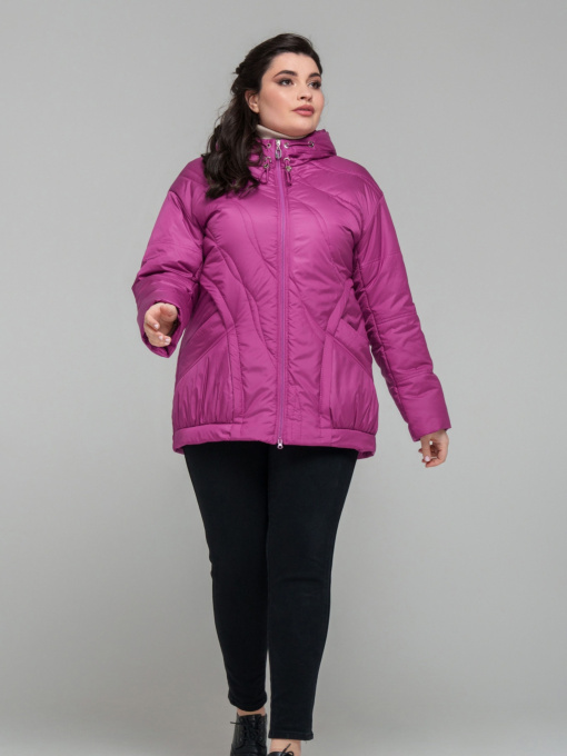 Демисезонная куртка All Posa модель ap101870p-malina Фото